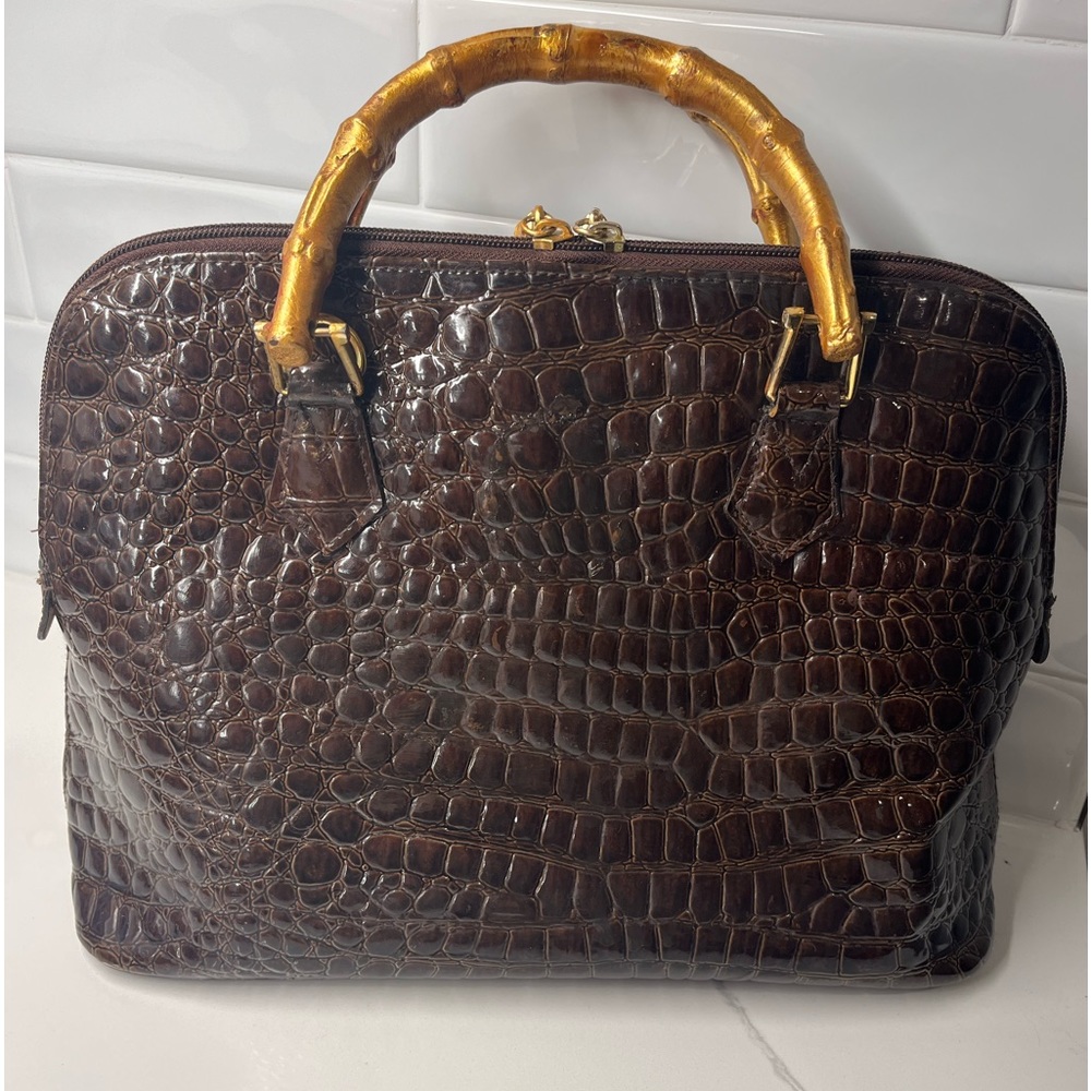 SOLD Bamboo handle Purse